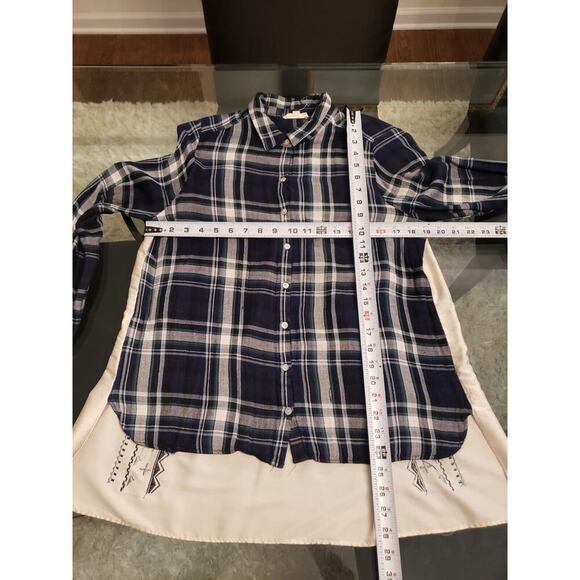 Jane And Delancey Womens Multicolor Collared Long Sleeve Button Down Shirt Large - Picture 6 of 12